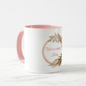 Mug Homeschool Maman Pink Floral (Devant gauche)