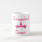 Mug Homeschool Queen rose et blanc (Centre)