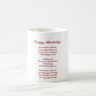 Mug hommage à l'anniversaire de succès