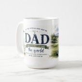 Mug Hommage de golf sincère pour papa (Devant gauche)