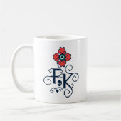 Mug Hommage floral de Frida Kahlo | (Gauche)