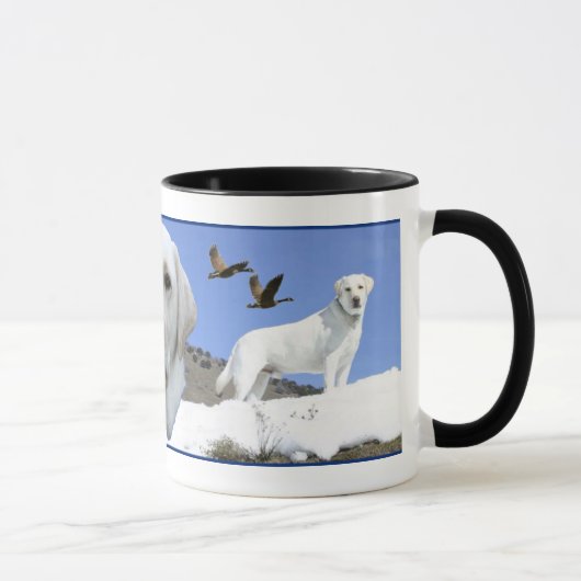 Mug Hommage jaune de Labrador (Droite)
