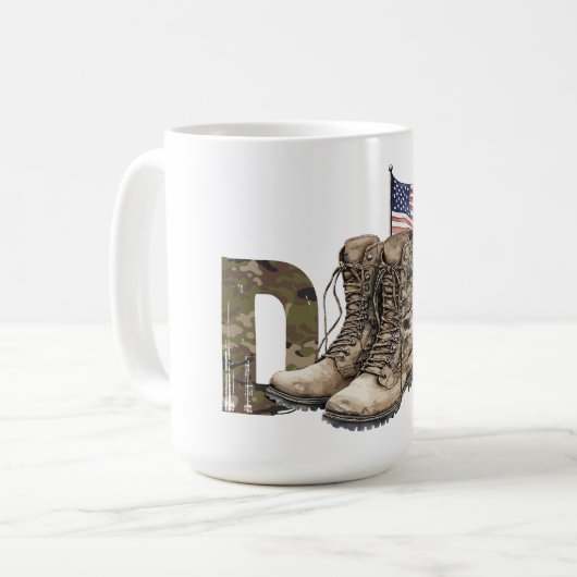Mug Hommage Militaire À Papa (Devant gauche)