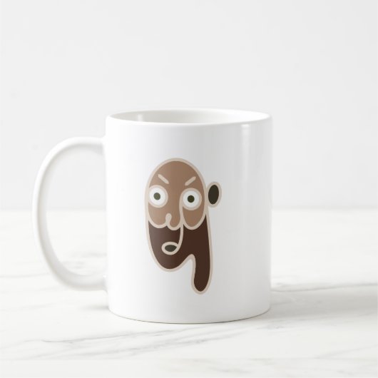 Mug Homme au café Abstrait (Gauche)