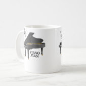 Mug Homme au piano à queue avec clé de sol (Devant gauche)