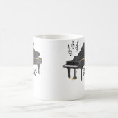 Mug Homme au piano à queue avec clé de sol (Centre)