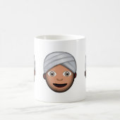 Mug Homme avec le turban Emoji (Centre)