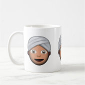 Mug Homme avec le turban Emoji (Gauche)
