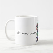 Mug Homme avec linge empilé haut avec fer et bougie (Gauche)