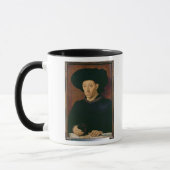 Mug Homme avec un verre de vin (Gauche)