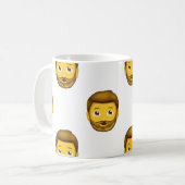Mug homme barbu émoji (Devant gauche)
