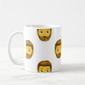 Mug homme barbu émoji (Gauche)