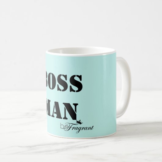 Mug homme blanc classique beFragrant de patron de (Devant droit)