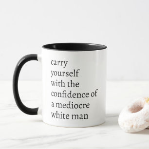 Mug Homme blanc médiocre
