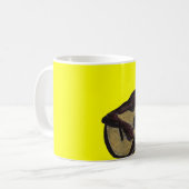 Mug homme bleu chantant les bleus (Devant gauche)