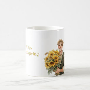 Mug Homme blond tournesols