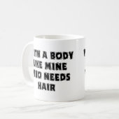 Mug Homme chauve de fête des pères drôle (Devant gauche)