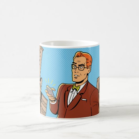 Mug Homme Comique Avec Cellulaire (Centre)