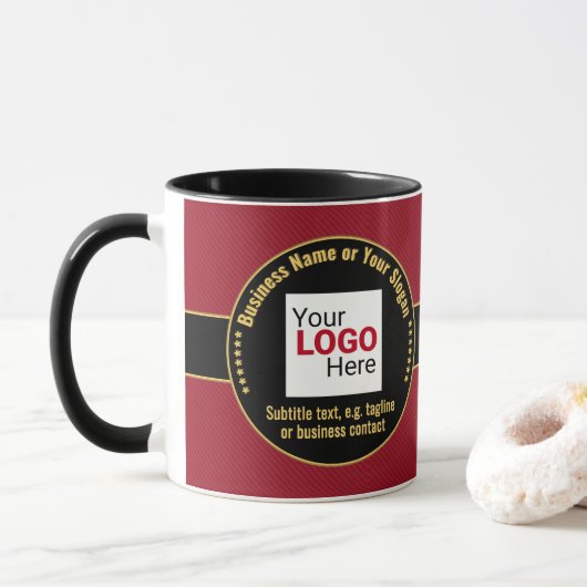 Mug Homme d'affaires, Entrepreneur, Patron : Smart Red (Avec donut)