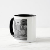 Mug Homme dans le casquette (Devant gauche)