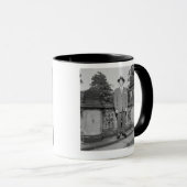 Mug Homme dans le casquette (Devant droit)