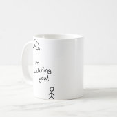 Mug Homme de bâton "je vous observe" attaquer (Devant gauche)