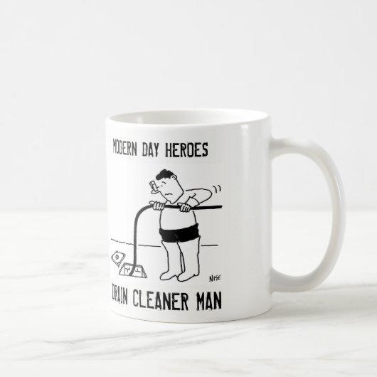 Mug Homme de nettoyage de drains (Droite)