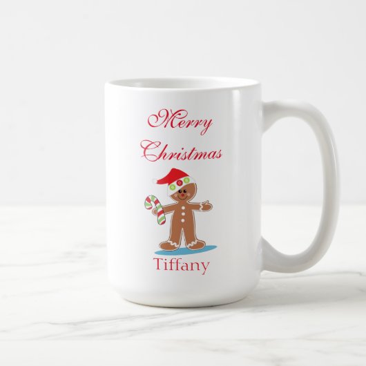 Mug Homme de pain d'épice de Noël (Droite)