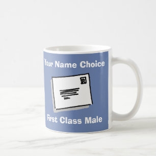 Mug Homme de première classe avec nom personnalisé