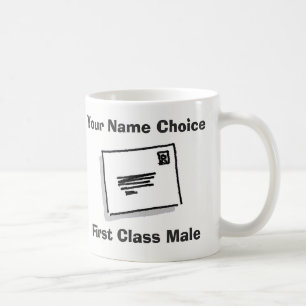 Mug Homme de première classe avec nom personnalisé