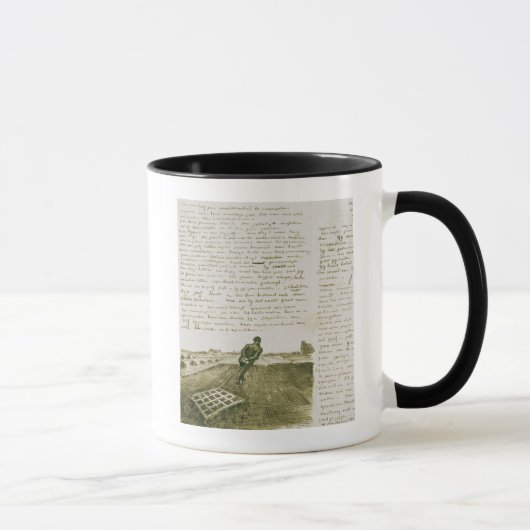 Mug Homme de Vincent van Gogh | tirant une herse (Droite)