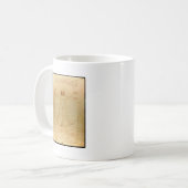 Mug Homme de Vitruvian de da Vinci (Devant gauche)
