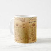 Mug Homme de Vitruvian par Leonardo da Vinci (Devant gauche)
