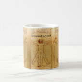 Mug Homme de Vitruvian par Leonardo da Vinci (Centre)