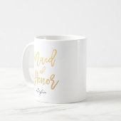 Mug Homme d'honneur Lettres personnalisées (Devant gauche)