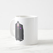 Mug Homme d'honneur Rainbow Cravate Tuxedo Mariage (Devant gauche)