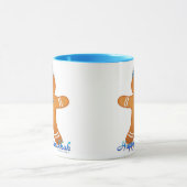 Mug Homme en pain d'épice de Hanukkah Judaica Menorah (Centre)