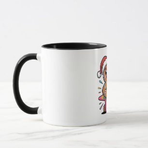 Mug Homme en pain d'épice jouant de la guitare Père No