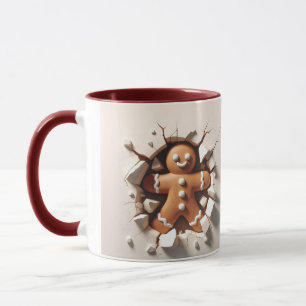 Mug Homme en pain d'épices de Noël