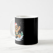 Mug Homme en pain d'épices Football Sale de Noël Pyjam (Devant gauche)