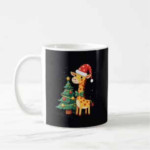 Mug Homme en pain d'épices Girafe Chapeau de Père Noël
