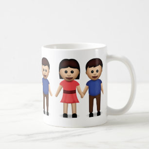 Mug Homme et femme tenant des mains Emoji