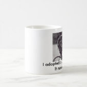 Mug Homme et lévrier sur la bicyclette en Angleterre, (Centre)