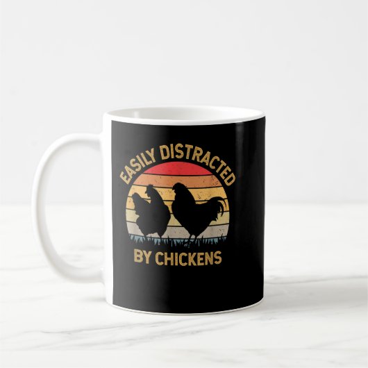 Mug Homme fou de poulet (Gauche)
