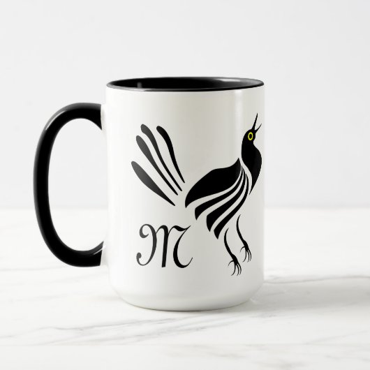 Mug Homme Gracker Oiseau noir (Gauche)