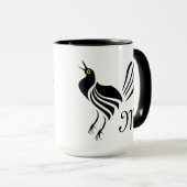Mug Homme Gracker Oiseau noir (Devant droit)
