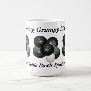 Mug Homme Grumpy Drôle À La Pelouse Bowls Design,