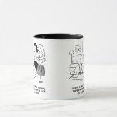 Mug Homme incompétent sur ordinateur (Centre)