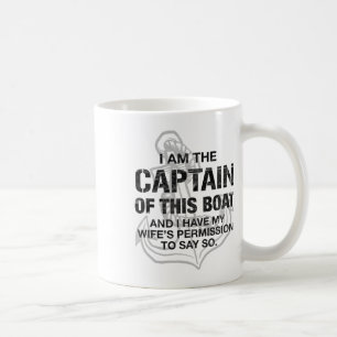 Mug Homme Je Suis Le Capitaine De Ce Bateau Drôle De B