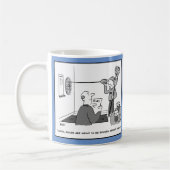 Mug Homme Jouant des fléchettes avec des fléchettes su (Gauche)